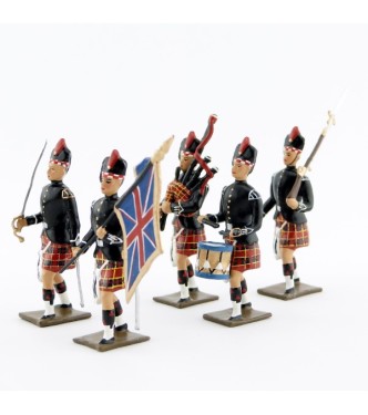 48e rgt de Highlanders ''Gordon'', ensemble de 5 figurines