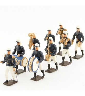 tambour de la musique de la légion bleue en tunique