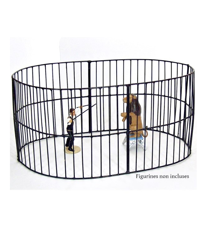 ensemble de 4 grilles noires (cage aux fauves - l. 22 x h. 10,5 cm)