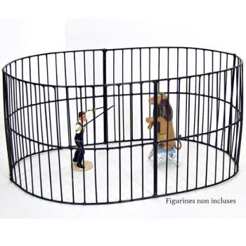 ensemble de 4 grilles noires (cage aux fauves - l. 22 x h. 10,5 cm)