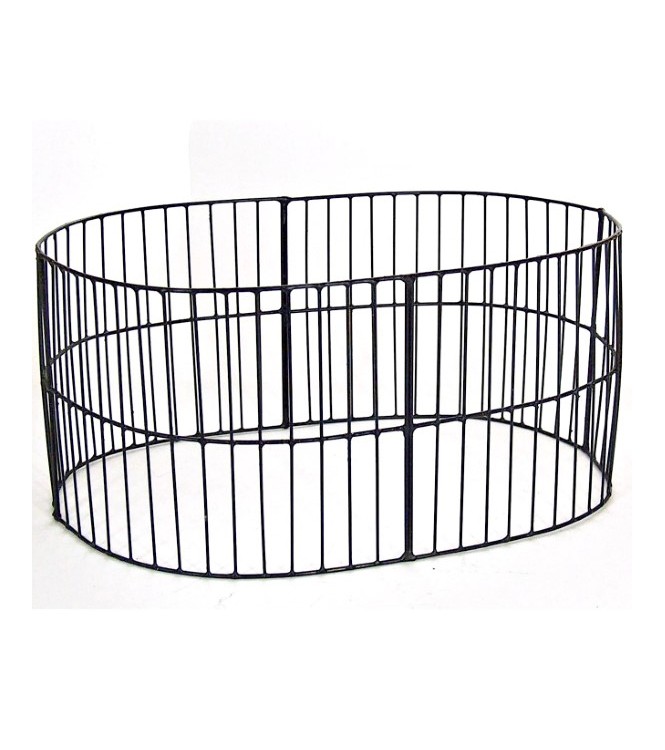 ensemble de 4 grilles noires (cage aux fauves - l. 22 x h. 10,5 cm)
