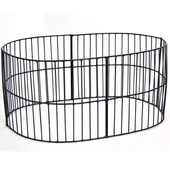 ensemble de 4 grilles noires (cage aux fauves - l. 22 x h. 10,5 cm)