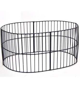 ensemble de 4 grilles noires (cage aux fauves - l. 22 x h. 10,5 cm)