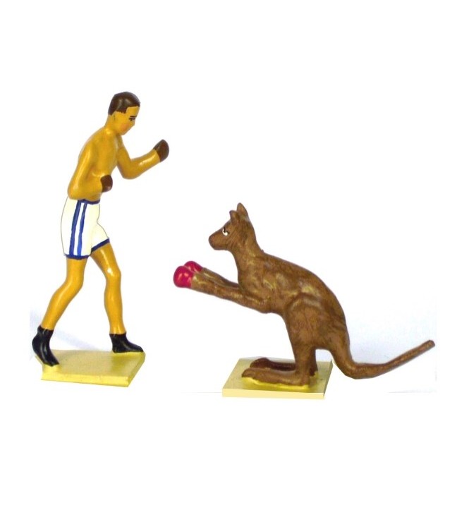 boxeur et un kangourou