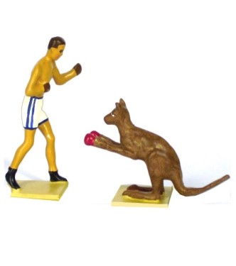 boxeur et un kangourou