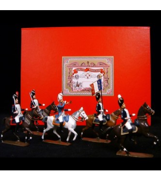 coffret de 5 cavaliers - Grenadiers de la garde à cheval (1809)