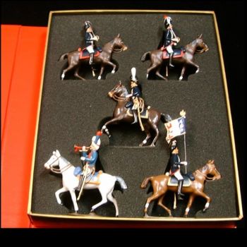 coffret de 5 cavaliers - Grenadiers de la garde à cheval (1809)