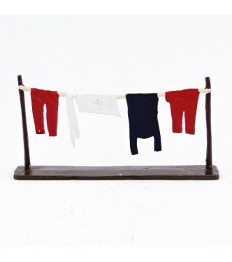 fil à linge (pantalons rouges)