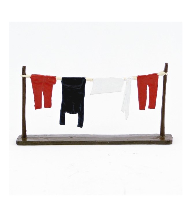 fil à linge (pantalons rouges)