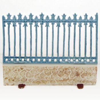 muret + grille de Ville Bleu Horizon