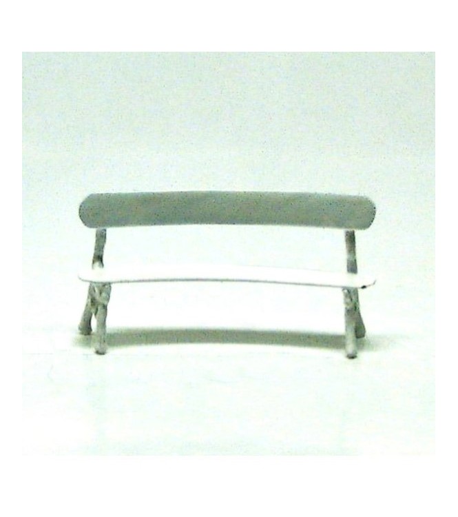 banc de jardin public (bergère) blanc