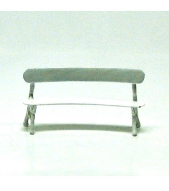 banc de jardin public (bergère) blanc