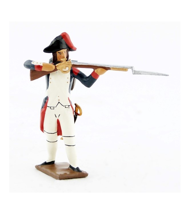 fantassin au feu de l'infanterie campagne d'Egypte (1799), fusil en joue