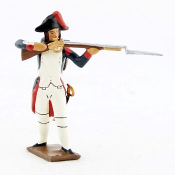 fantassin au feu de l'infanterie campagne d'Egypte (1799), fusil en joue