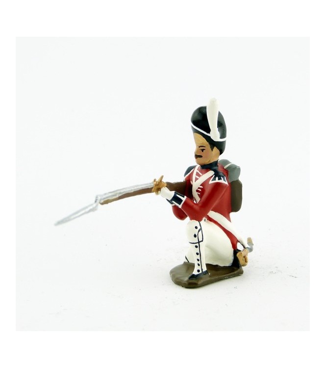 fantassin du officier à genou, fusil en joue