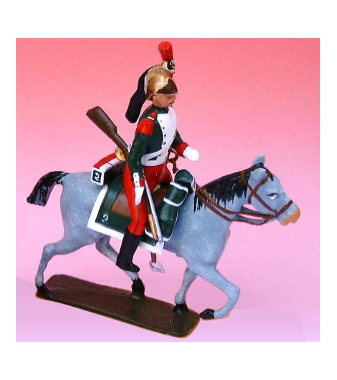 2e Rgt De Dragons (1852-1867) - figurine à cheval