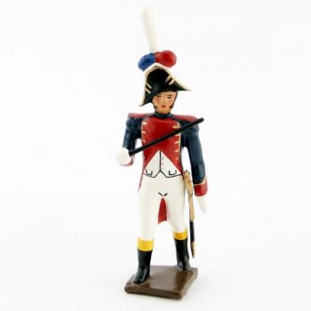 chef de musique de la musique des grenadiers (plastron rouge) (1805)