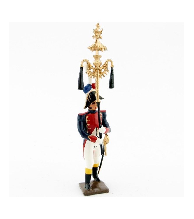 chapeau-chinois de la musique des grenadiers (plastron rouge) (1805)
