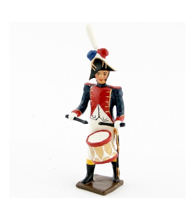 caisse roulante (tambour) de la musique des grenadiers (plastron rouge) (1805)