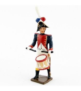 caisse roulante (tambour) de la musique des grenadiers (plastron rouge) (1805)