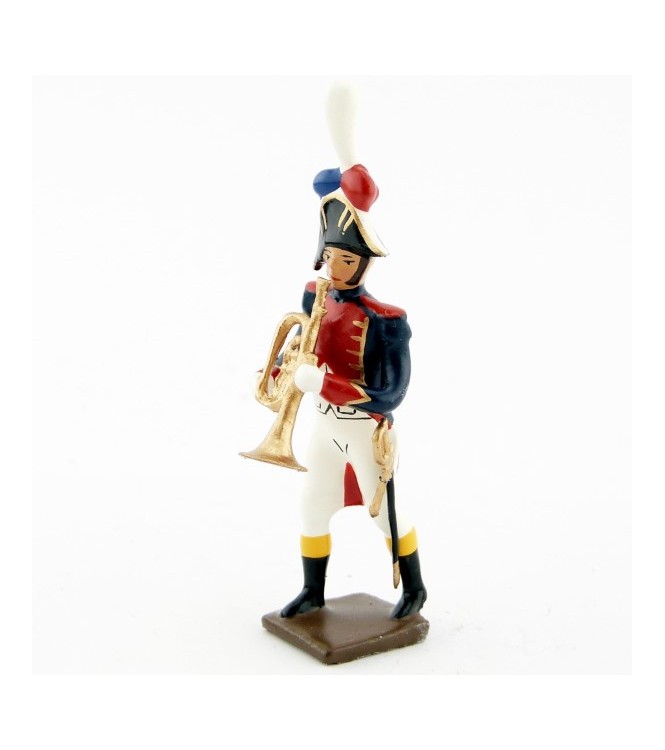trompette de la musique des grenadiers (plastron rouge) (1805)