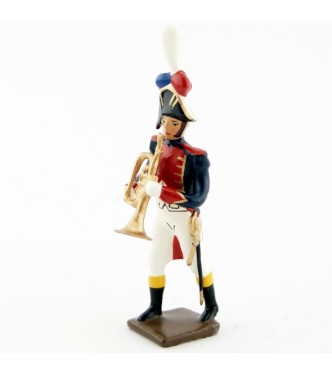 trompette de la musique des grenadiers (plastron rouge) (1805)