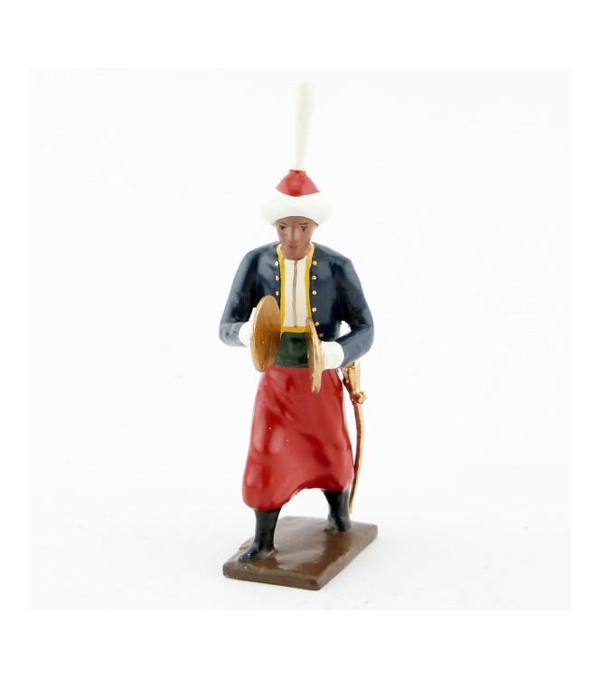 cymbalier de la musique des grenadiers (plastron rouge) (1805)