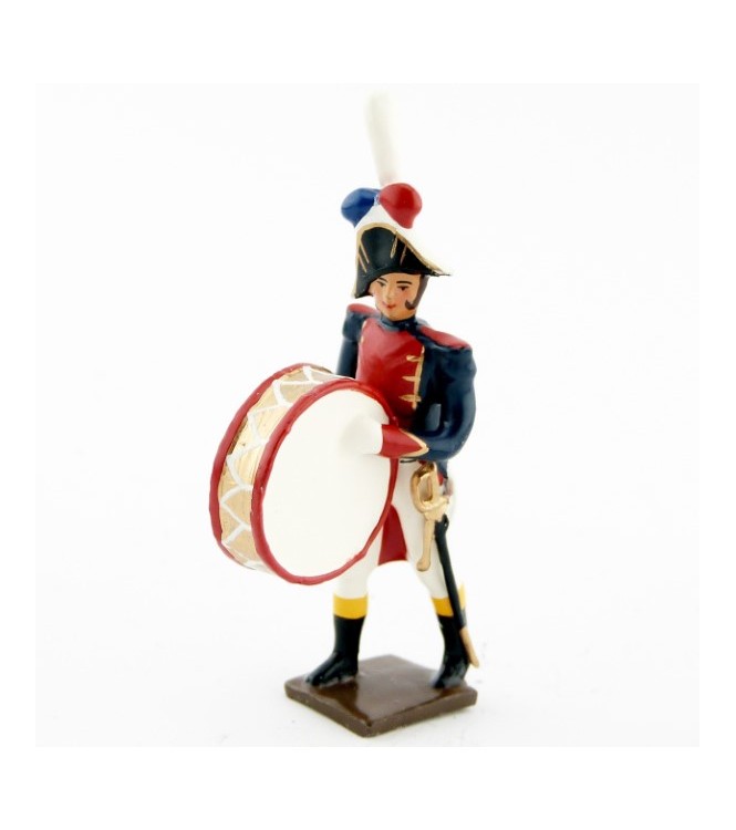 grosse caisse de la musique des grenadiers (plastron rouge) (1805)
