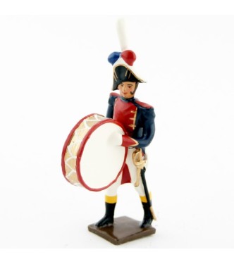 grosse caisse de la musique des grenadiers (plastron rouge) (1805)