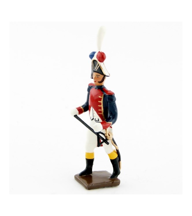 triangle de la musique des grenadiers (plastron rouge) (1805)