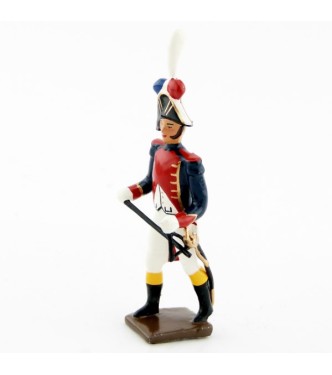 triangle de la musique des grenadiers (plastron rouge) (1805)