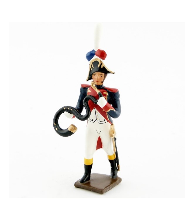 serpent de la musique des grenadiers (plastron rouge) (1805)