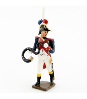 serpent de la musique des grenadiers (plastron rouge) (1805)