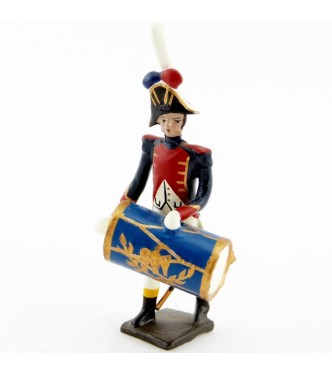 caisse claire de la musique des grenadiers (plastron rouge) (1805)