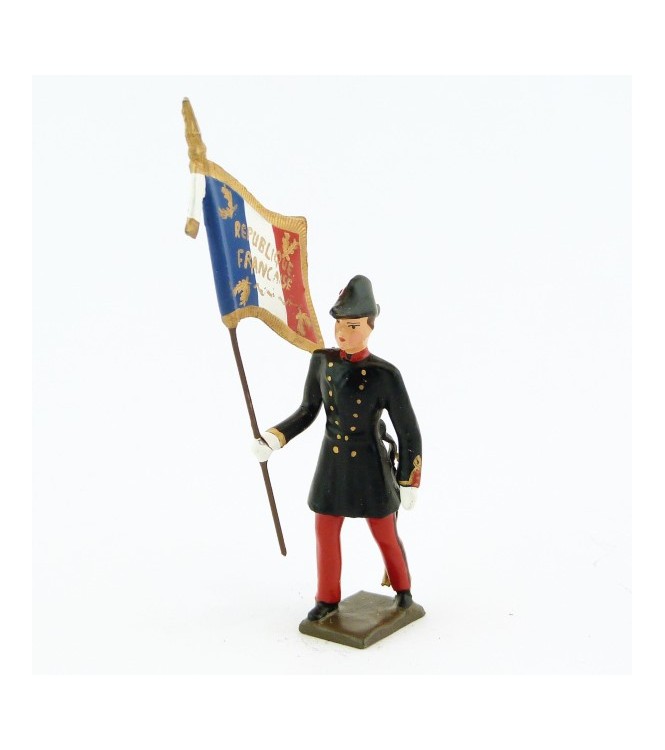 étudiant en médecine (carabin), porte-drapeau, grande tenue de tradition (1