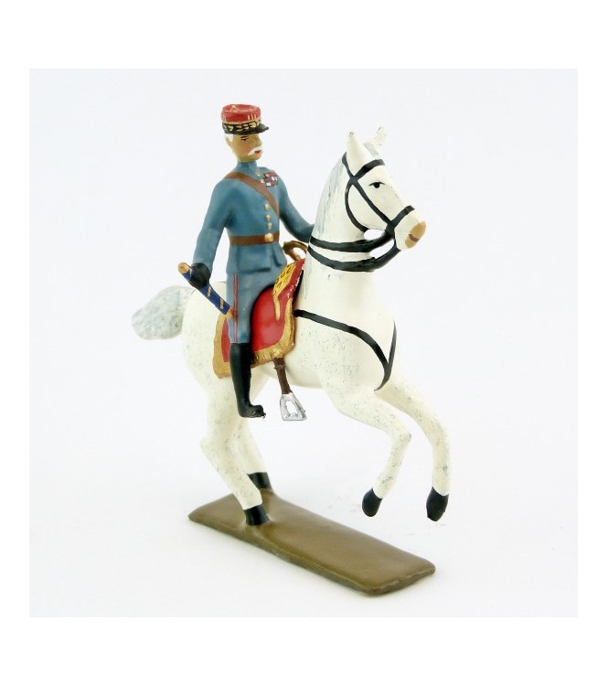 Maréchal Foch sur cheval blanc cabré