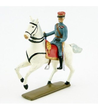 Maréchal Foch sur cheval blanc cabré