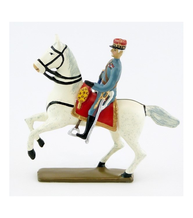 Maréchal Foch sur cheval blanc cabré