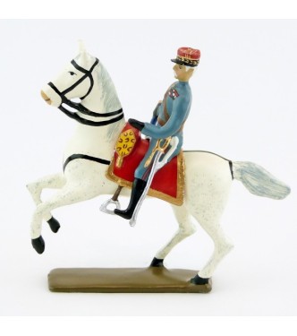 Maréchal Foch sur cheval blanc cabré