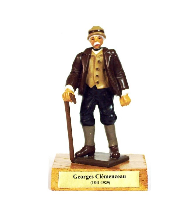 Georges Clémenceau sur socle bois