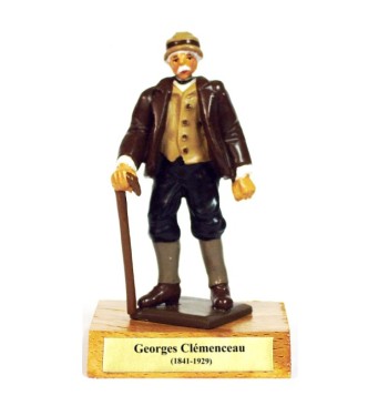 Georges Clémenceau sur socle bois