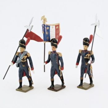 3e porte-aigle des Artilleurs à pied (au défilé) (1809)