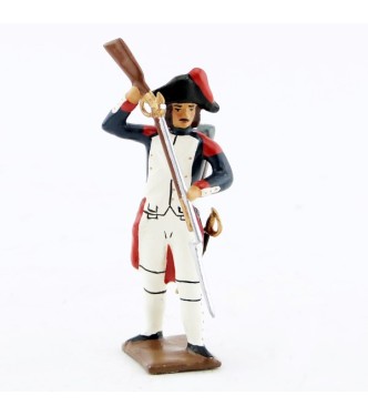 fantassin de l'infanterie campagne d'Egypte plantant sa baïonette