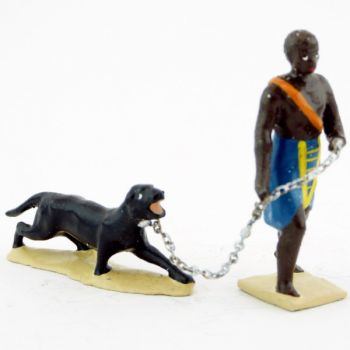 esclave tirant une panthère (2 p.)