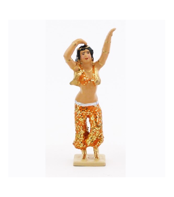 Danseuse du ventre, tenue orange