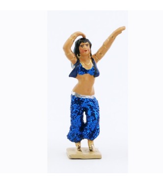 Danseuse du ventre, tenue bleu