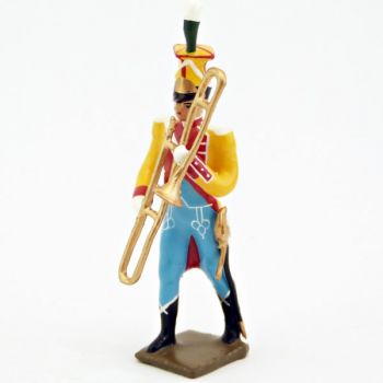 sacqueboute (trombone à coulisse) (*) de la musique des chasseurs du 17e rgt d'i