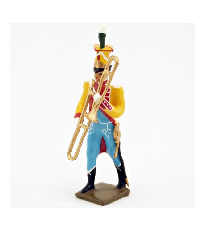 sacqueboute (trombone à coulisse) (*) de la musique des chasseurs du 17e rgt d'i