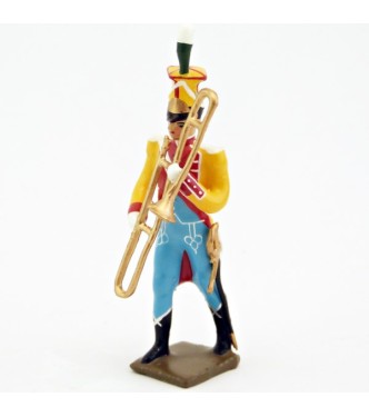 sacqueboute (trombone à coulisse) (*) de la musique des chasseurs du 17e rgt d'i
