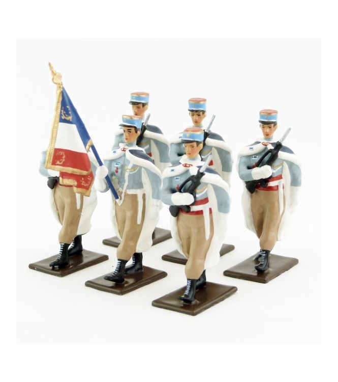 Garde au drapeau du 1er régiment de Spahis